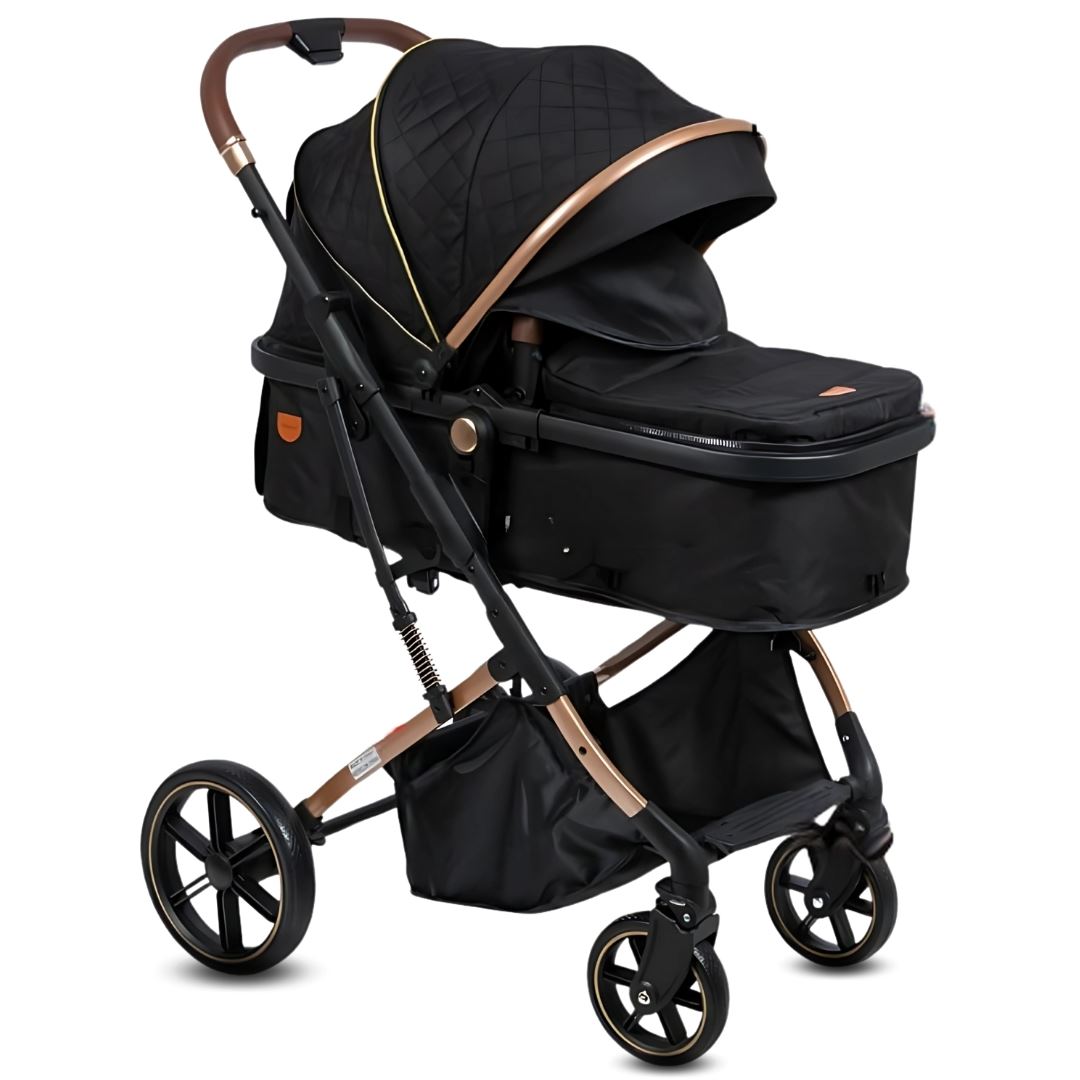 Coche Cuna Moisés de Lujo «SATURNO ULTRA» Black